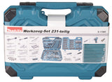 Makita E-17980 mekaniske værktøjssæt 231 værktøjer