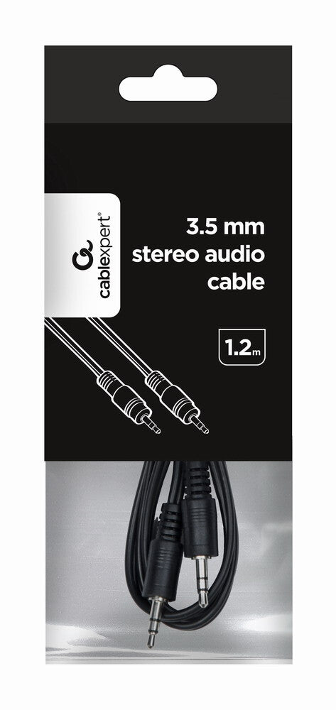 Gembird 1.2m, 3.5mm/3.5mm, M/M lydkabel 1,2 m Sort