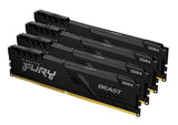 Kingston Technology FURY Beast 64GB 3600MT/s DDR4 CL18 DIMM (Sæt med 4) Black
