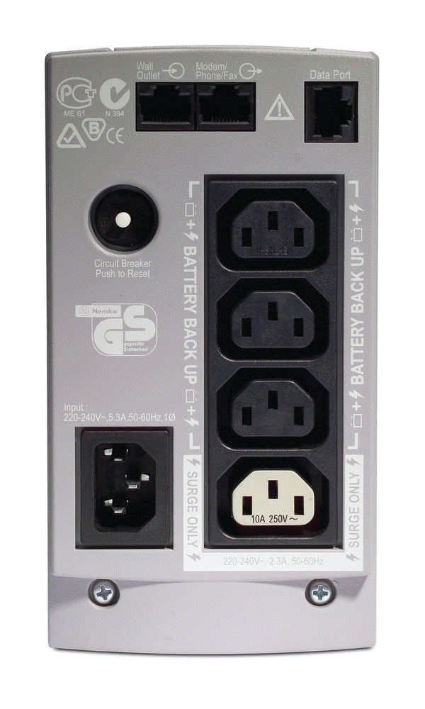 APC Back-UPS UPS-enhed Standby (offline) 0,35 kVA 210 W 4 AC stikkontakt(er)