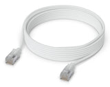 Ubiquiti UACC-Cable-Patch-EL-C6A-3M-W netværkskabel Gennemsigtig, Hvid Cat6a