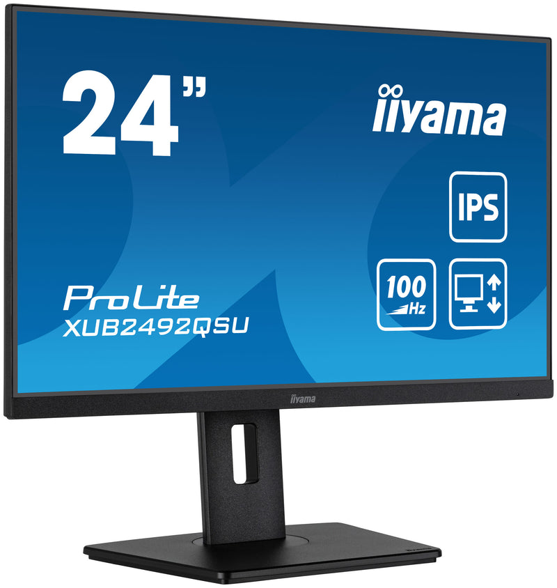 iiyama ProLite XUB2492QSU-B1 computerskærm 60,5 cm (23.8") 2560 x 1440 pixel Quad HD LED Sort