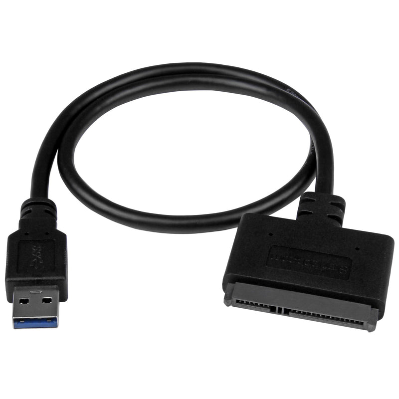 StarTech.com USB312SAT3CB kabel kønsskifter USB 3.1 A SATA 7+15 pin Sort
