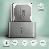 Axagon ADSA-DC drev dockingstation USB 3.2 Gen 1 (3.1 Gen 1) Type-A Grå