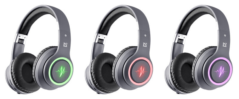 Defender FREEMOTION B571 LED Headset Kabel & trådløs Opkald/Musik/Sport/Hverdag Bluetooth Grå