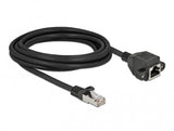 DeLOCK 87003 netværkskabel Sort 3 m Cat6a S/FTP (S-STP)
