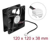 DeLOCK 67298 Computerkølesystem Computerkabinet Ventilator 12 cm Sort 1 stk