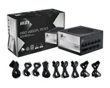 MSI PRO A850PL PCIE5 enhed til strømforsyning 850 W 20+4 pin ATX ATX Sort