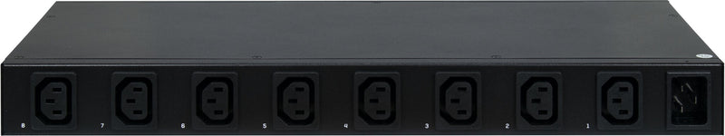 Inter-Tech SD-1688 strømforsyningsenhed (PDU) 8 AC stikkontakt(er) Sort