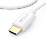 Hama 00201590 USB-kabel USB 2.0 1 m USB C 0,48 Gbit/sek. Hvid