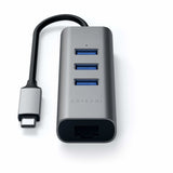Satechi ST-TC2N1USB31AM dockingstation USB 3.2 Gen 1 (3.1 Gen 1) Type-C Grå