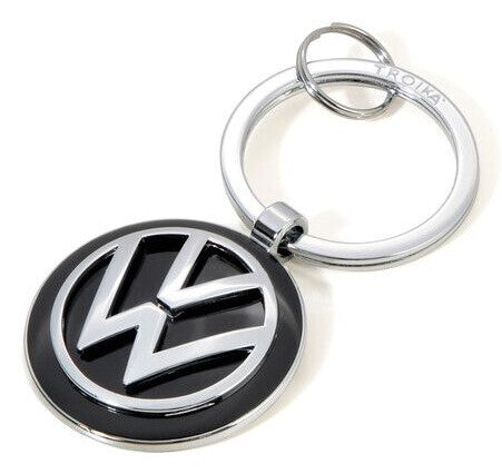 TROIKA VW VOLKSWAGEN KEYRING Nøglering Sort, Sølv
