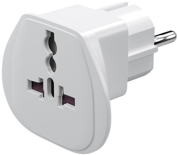 Goobay 94026 strømstik adapter Type F Type G (UK) Hvid