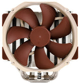 Noctua NH-U14S Computerkølesystem Processor Køler 12 cm Brun, Rustfrit stål