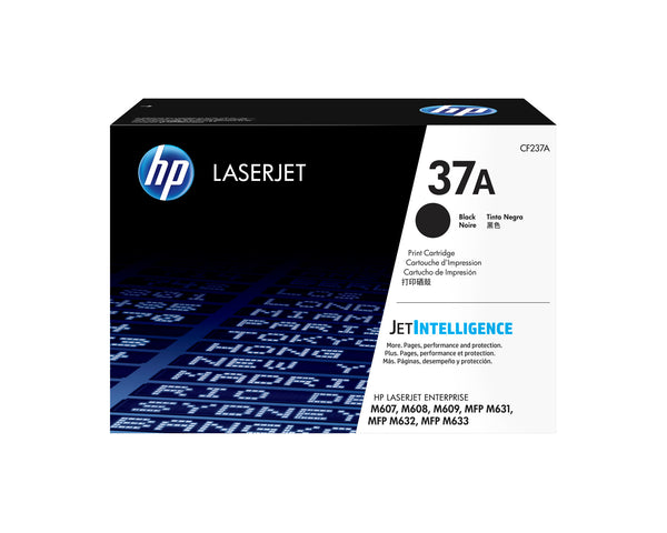 HP Original 37A LaserJet-tonerpatron, sort