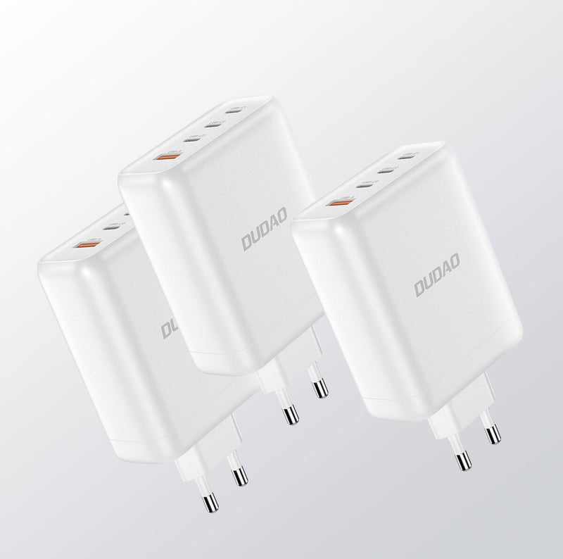 DUDAO A140 140W GaN Adapter Universel Hvid Vekselstrøm Hurtig opladning Indendørs