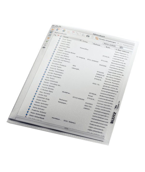 Leitz 40050003 folder Polypropylen (PP) Transparent 150 x 210 mm (A5)
