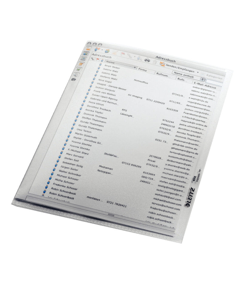 Leitz 40050003 folder Polypropylen (PP) Transparent 150 x 210 mm (A5)