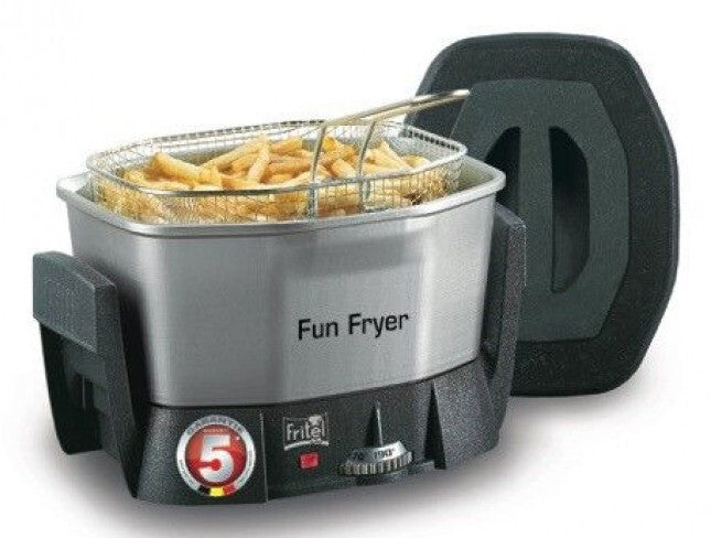 Fritel FF 1200 Enkelt 1,5 L Enkeltstående 1400 W Frituregryde Anthracit, Sølv