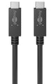 Goobay 49254 USB-kabel USB 3.2 Gen 2 (3.1 Gen 2) 1 m USB C 20 Gbit/sek. 100 W Sort