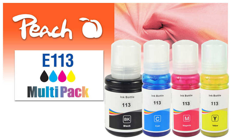 Peach PI200-890 blækpatron 4 stk Kompatibel Standard udbytte Sort, Blå, Magenta, Gul