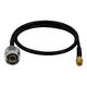 LogiLink 0.5m RP-SMA/N signalkabel 0,5 m Sort