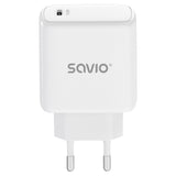Savio LA-14 oplader til mobil enhed Universel Hvid Vekselstrøm Udendørs