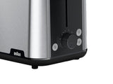 Braun HT 1510 8 2 skive(r) 900 W Sort, Rustfrit stål