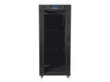 Lanberg FF01-8027-12BL stativ 27U Fritstående reol Sort