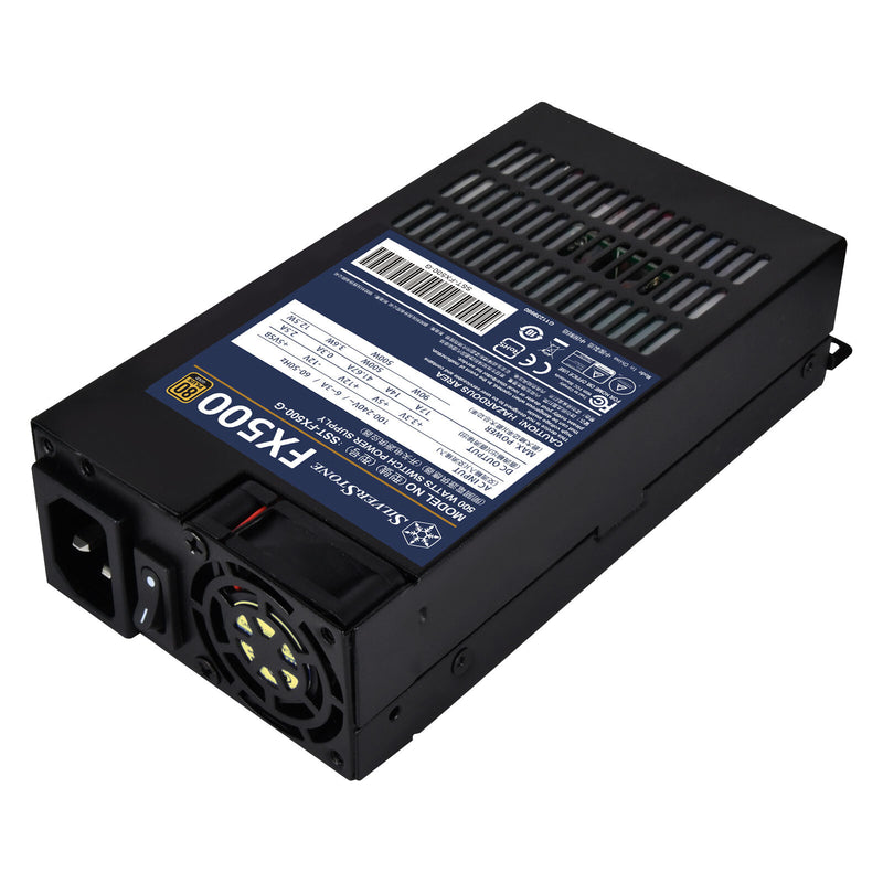 Silverstone FX500 enhed til strømforsyning 500 W 20+4 pin ATX Flex ATX Sort