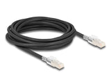 DeLOCK 80258 netværkskabel Sort 5 m Cat6a S/FTP (S-STP)
