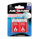 Ansmann 1515-0006 husholdningsbatteri Genopladeligt batteri 9V Alkaline