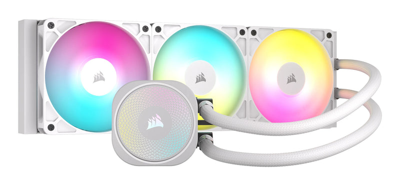 Corsair Nautilus 360 RS ARGB Liquid Processor Alt-i-en væskekøler Hvid 1 stk