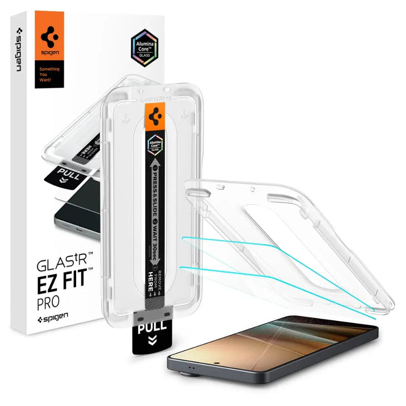 Spigen GLAS.tR EZ Fit Optik Pro Anti-genskin skærmbeskytter Samsung 2 stk