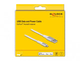 DeLOCK 83003 kabel til mobiltelefon Sølv, Hvid 3 m USB A Lightning