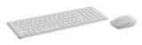 Rapoo 9310M tastatur Mus inkluderet Kontor RF trådløs + Bluetooth Hvid