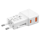 Mobile Origin TAD25-2P-WHT oplader til mobil enhed Universel Hvid Vekselstrøm, USB Hurtig opladning Indendørs