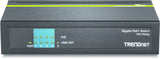 Trendnet TPE-TG50g Ikke administreret Gigabit Ethernet (10/100/1000) Strøm over Ethernet (PoE) Sort