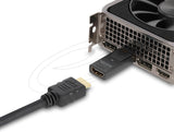 DeLOCK 61084 kabel kønsskifter DisplayPort HDMI Sort