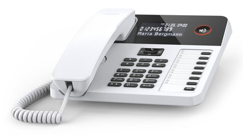 Gigaset DESK 600 Analog telefon Nummervisning Hvid