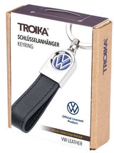 TROIKA VW Lederschlaufe Nøglering Sort
