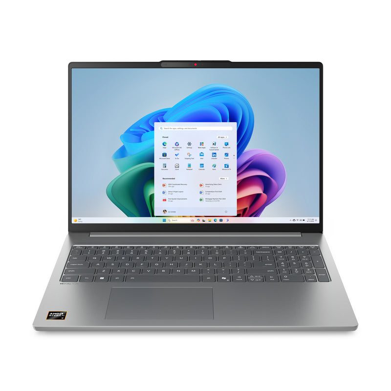 Lenovo IdeaPad Slim 5 16AKP10 Copilot+ PC AMD Ryzen AI 5 330 Laptop 40,6 cm (16") WUXGA 16 GB DDR5-SDRAM 1 TB SSD Wi-Fi 7 (802.11be) Windows 11 Home Tysk Grå