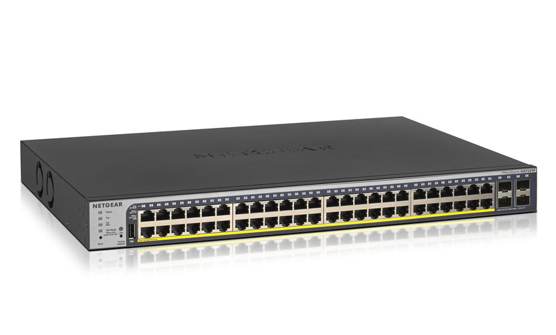 NETGEAR GS752TP-300EUS netværksswitch Administreret L2/L3/L4 Gigabit Ethernet (10/100/1000) Strøm over Ethernet (PoE) 1U Sort