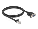 DeLOCK 64351 netværkskabel Sort 1 m Cat5e S/UTP (STP)