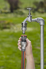Gardena 18256-50 vandslange beslag Slangestik Metal Sort, Grå, Orange 1 stk