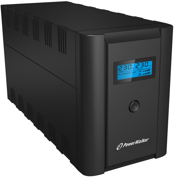PowerWalker VI 2200 LCD/IEC UPS-enhed Interaktivt indgangsstik 2,2 kVA 1200 W 6 AC stikkontakt(er)