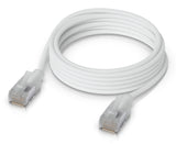 Ubiquiti UACC-Cable-Patch-EL-C6A-2M-W netværkskabel Gennemsigtig, Hvid Cat6a