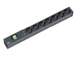 Bachmann 333.535 strømforsyningsenhed (PDU) 7 AC stikkontakt(er) 1U Sort
