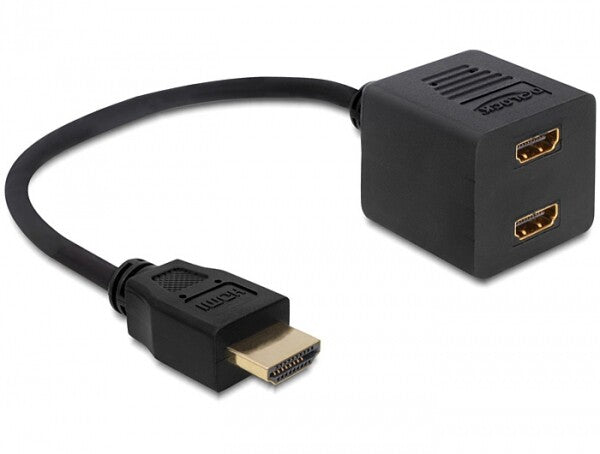 DeLOCK 65226 HDMI-kabel HDMI Type A (Standard) 2 x HDMI Sort