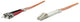 Intellinet 3.0m LC-ST M/M InfiniBand og fiberoptisk kabel 3 m Orange